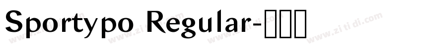 Sportypo Regular字体转换